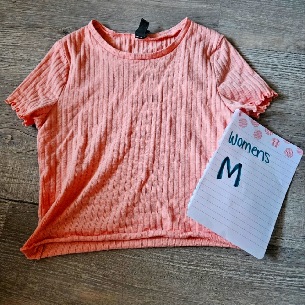 Peach Crop Top